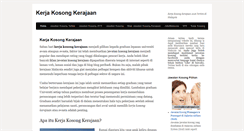 Desktop Screenshot of kerjakosongkerajaan.com